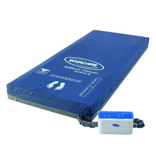 Premier Active 1 anti-decubitus matras met blauwe, waterdichte en ademende hoes, inclusief instelbare pomp